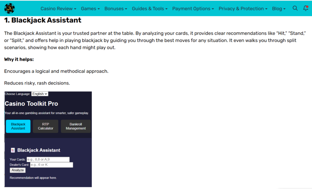 Nigeria Blackjack Master: Strategies and Tools for Success 1 Screenshot of LayaliLuck.com Casino TolKit BlackJack Oods